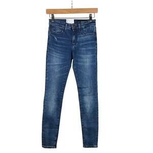 New Armani Exchange Super Skinny‎ Mid Rise Jeans size 24R Blue